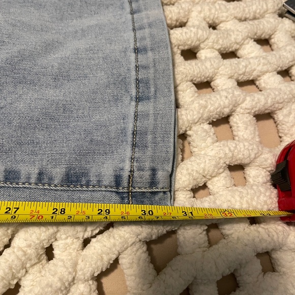 Knox Rose Jeans Womens 8 Blue High Waist Flare Leg Jeans 70s Chic Boho Denim - Picture 12 of 12